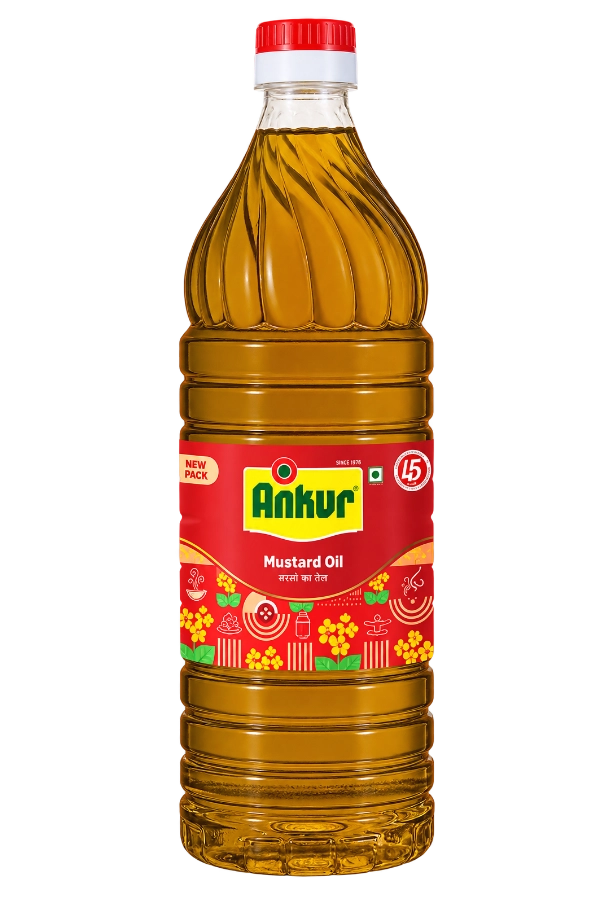 Kachi Ghani Mustard Oil Bottle