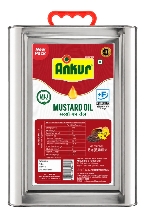 Kachi Ghani Mustard Oil Tin