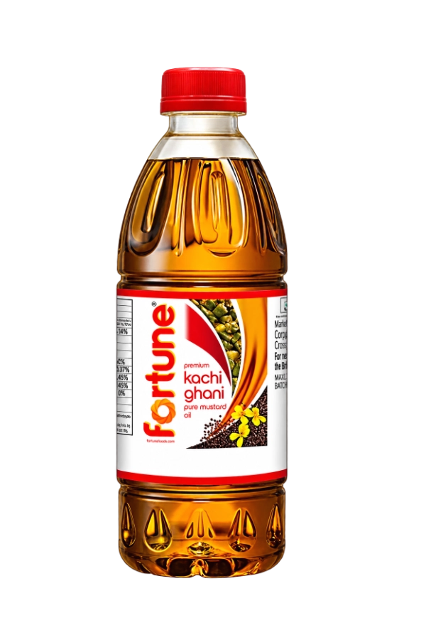Kachi Ghani Mustard Oil Bottle