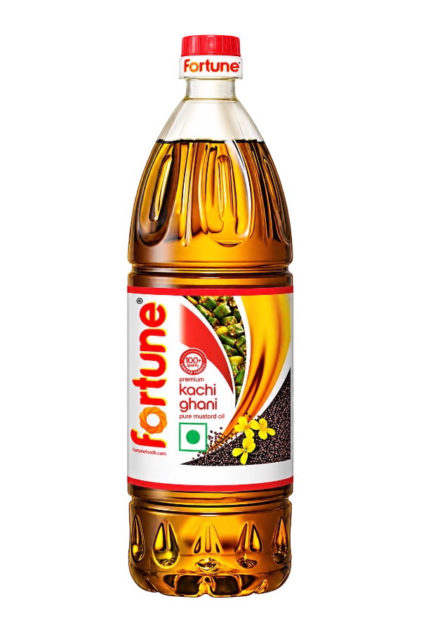 Kachi Ghani Mustard Oil Bottle