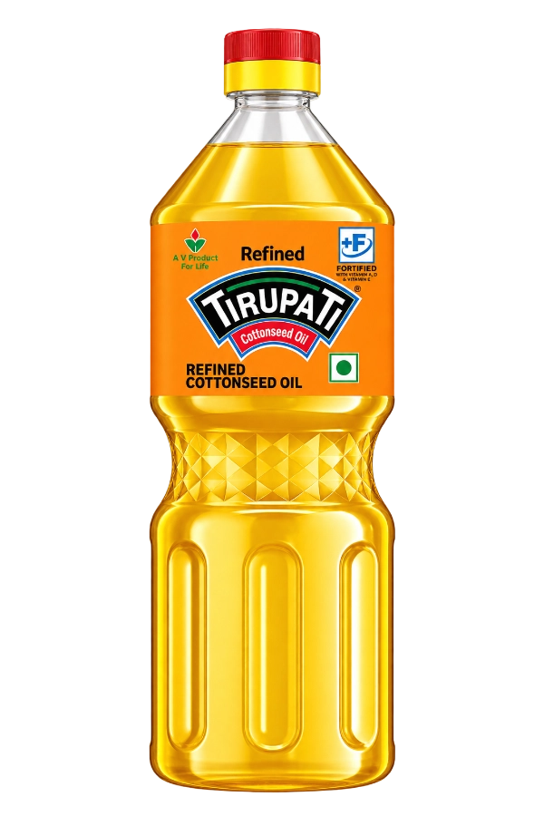Refined Cottonseed Oil Bottle