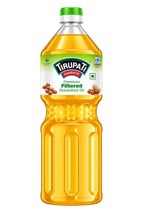 Filtered Groundnut Oil Bottle