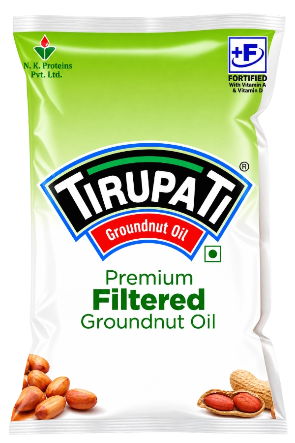 Filtered Groundnut Oil Pouch