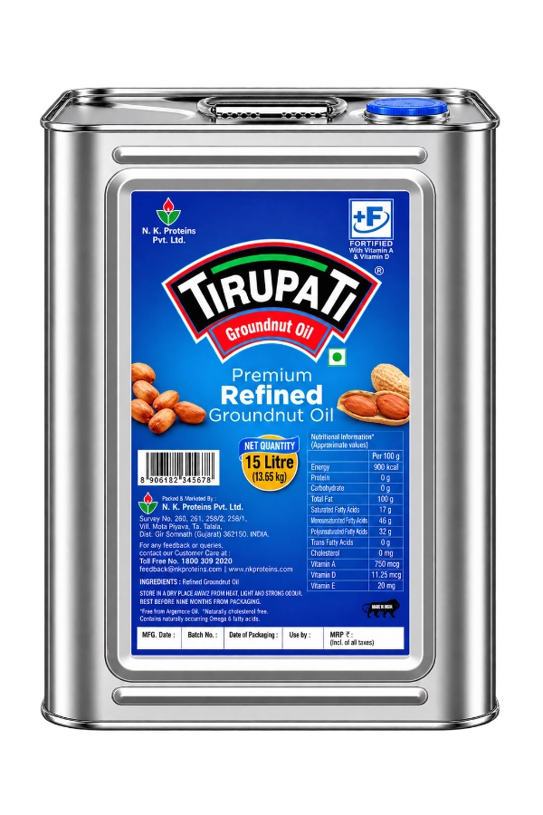 Refined Groundnut Oil Tin