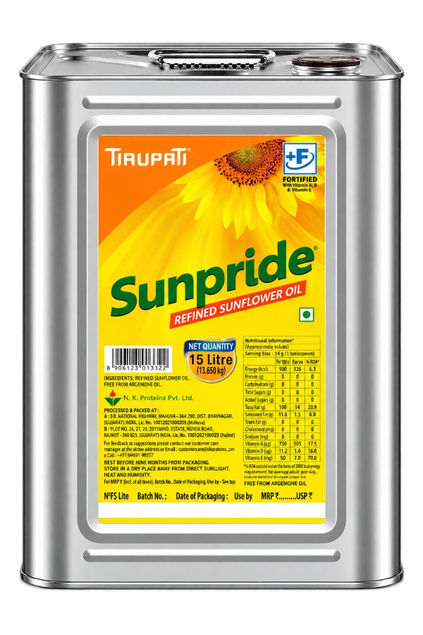 Refined Sunflower Oil Tin